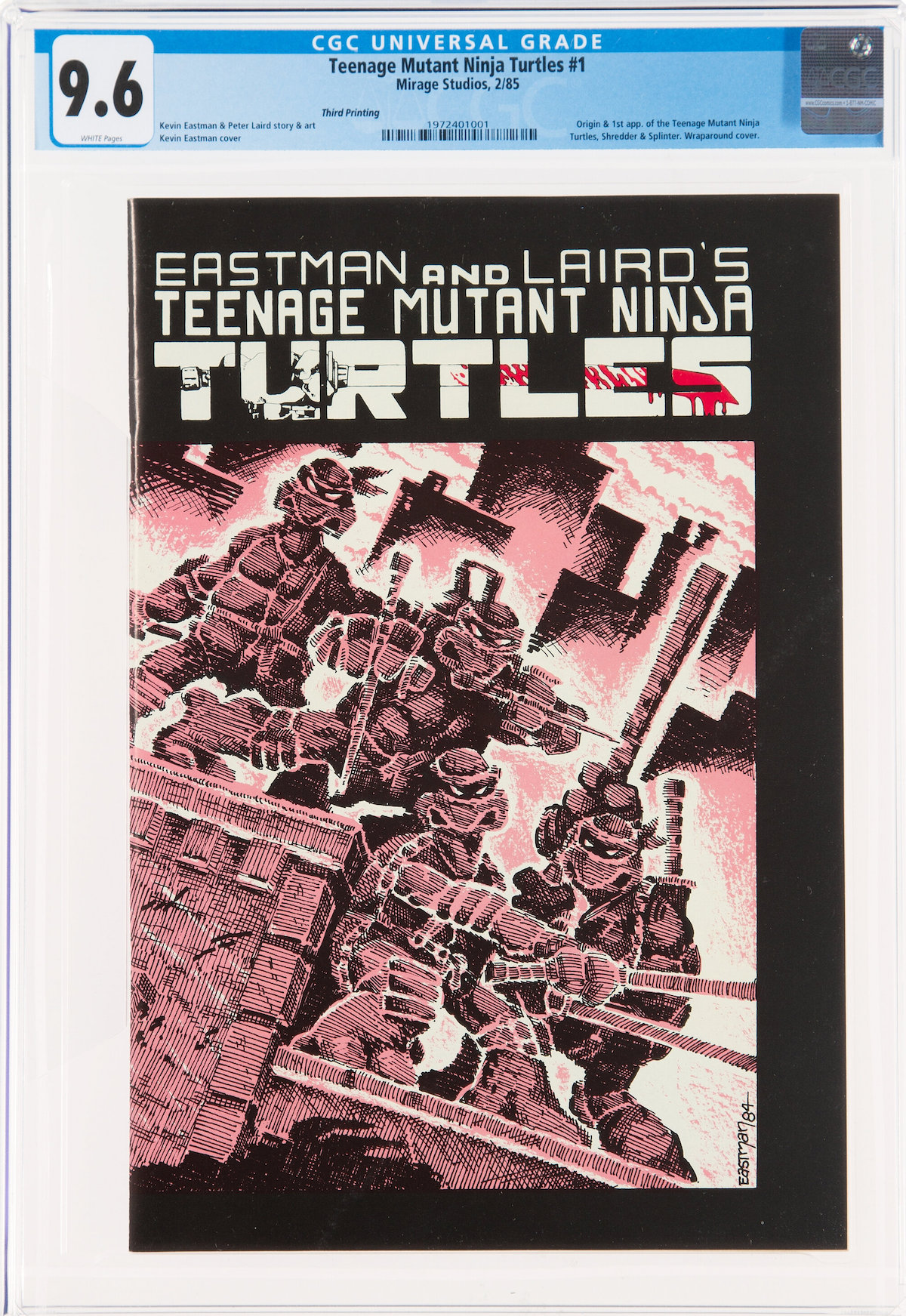 Teenage Mutant Ninja Turtles #1 3rd Printing, CGC NM+ 9.6