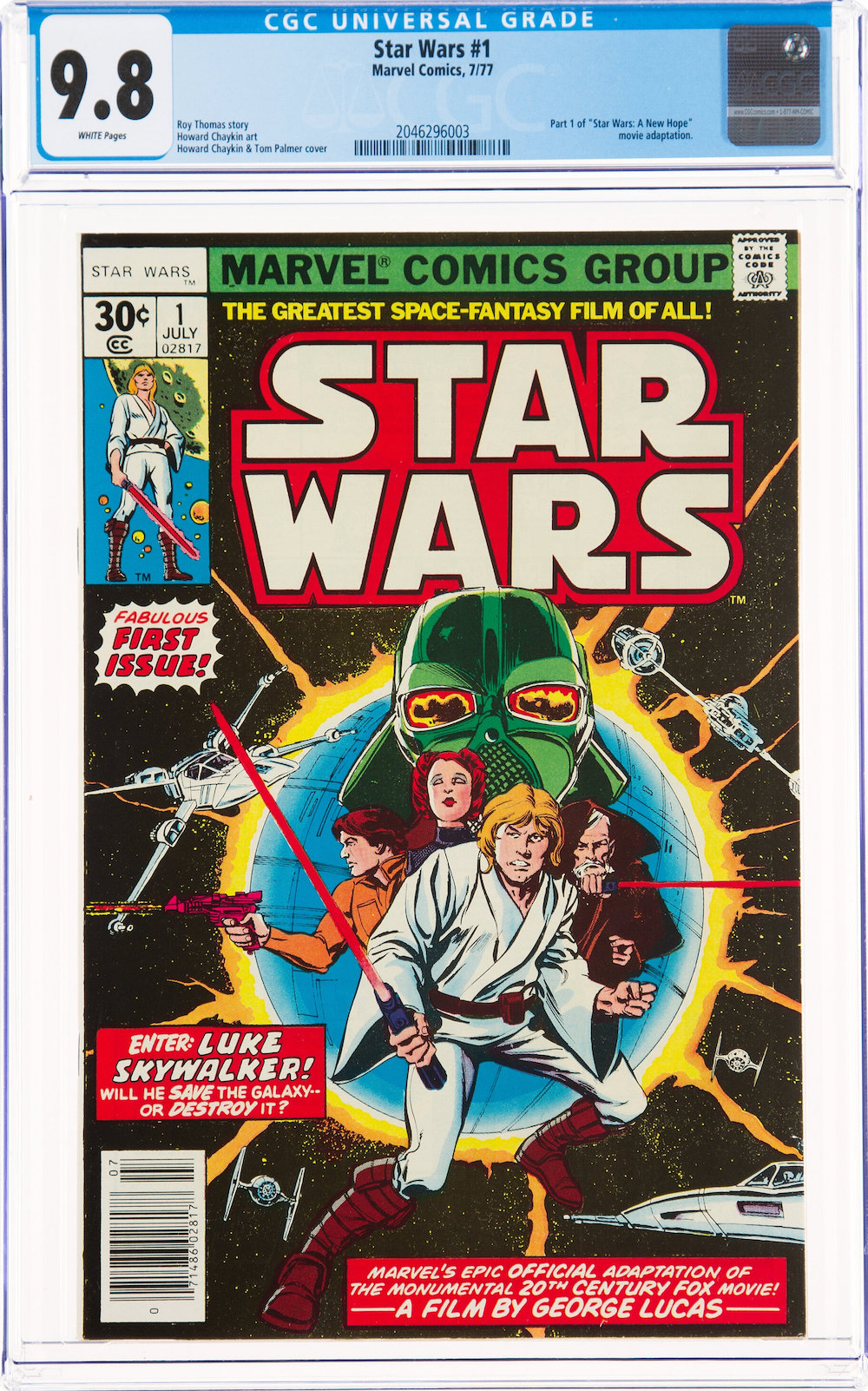 Star Wars #1, CGC NM/MT 9.8, $4,560.00