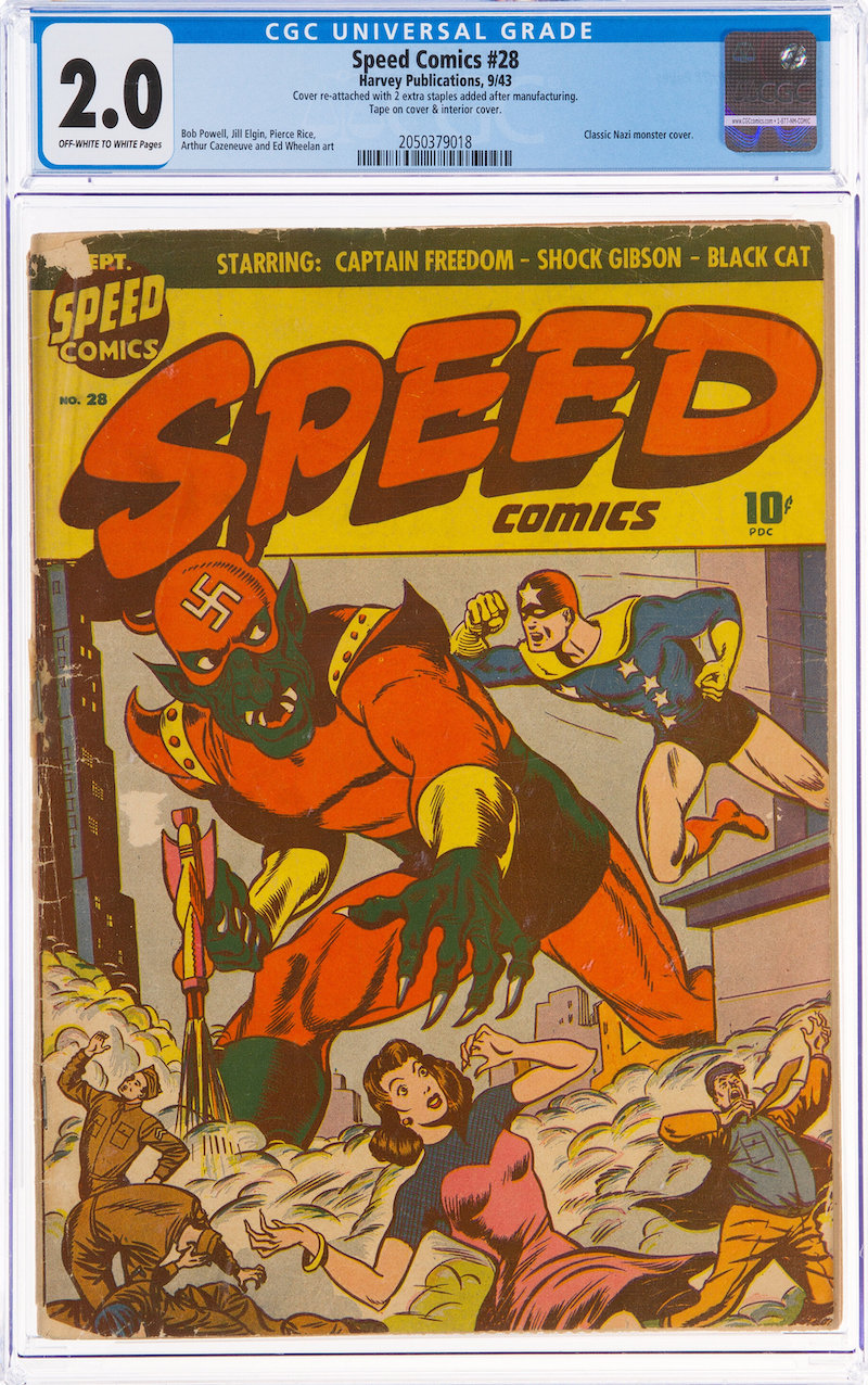 Speed Comics #28, CGC GD 2.0, $6,300.00