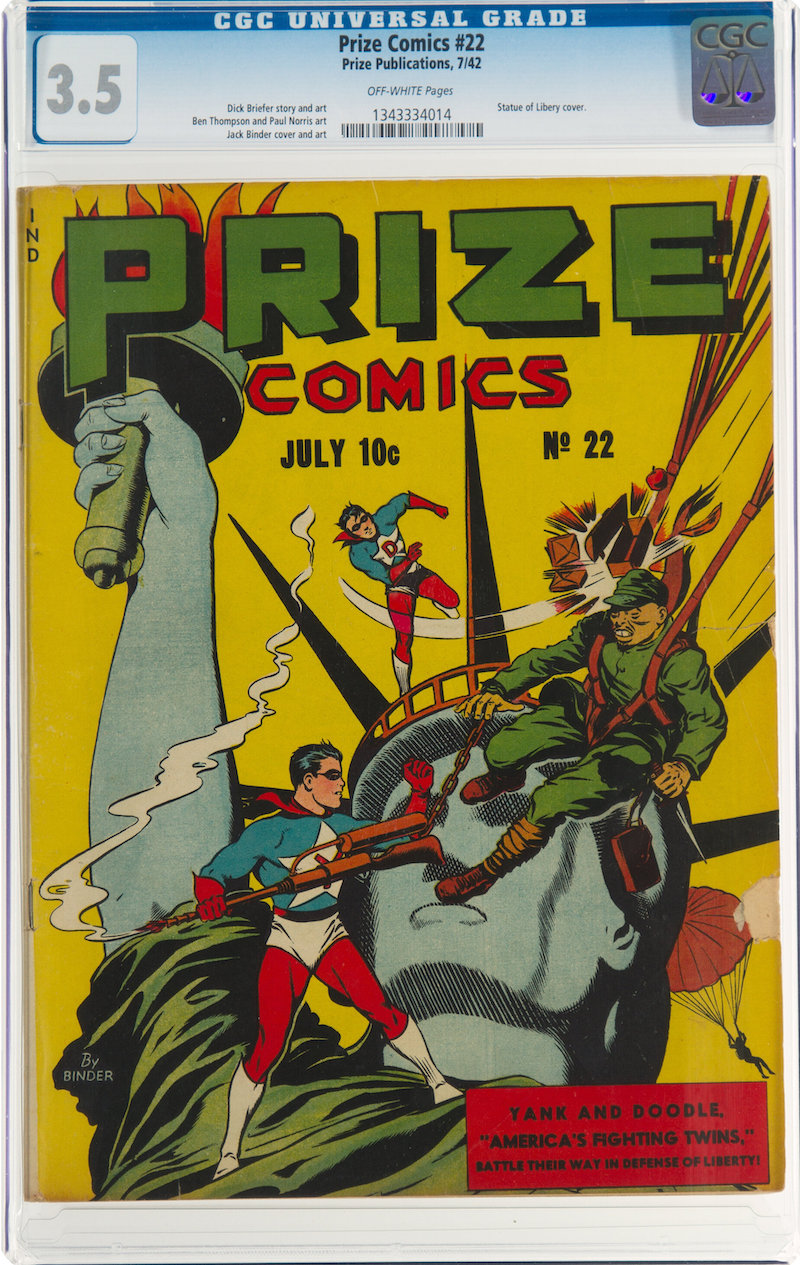 Prize Comics #22 (Prize, 1942) CGC VG- 3.5, $9,866.40