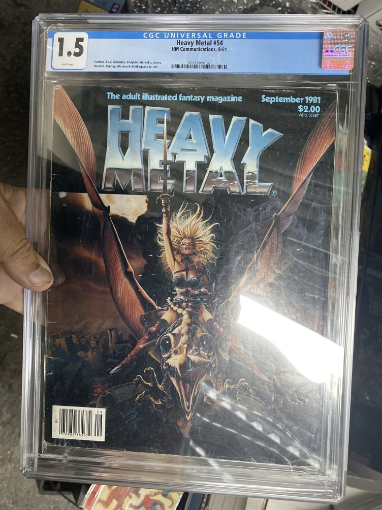Heavy Metal #54, CGC FR/GD 1.5, $99.00