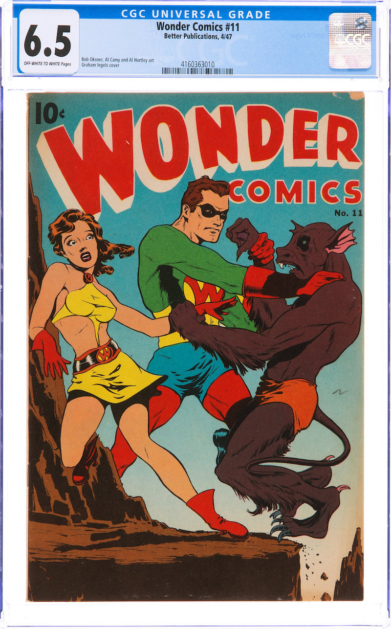Wonder Comics #11 (Better Publications, 1947) CGC FN+ 6.5, $1,200.00