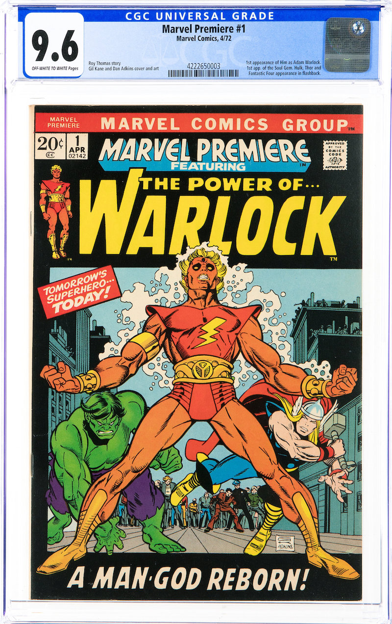 Marvel Premiere #1 Warlock (Marvel, 1972) CGC NM+ 9.6, $960.00