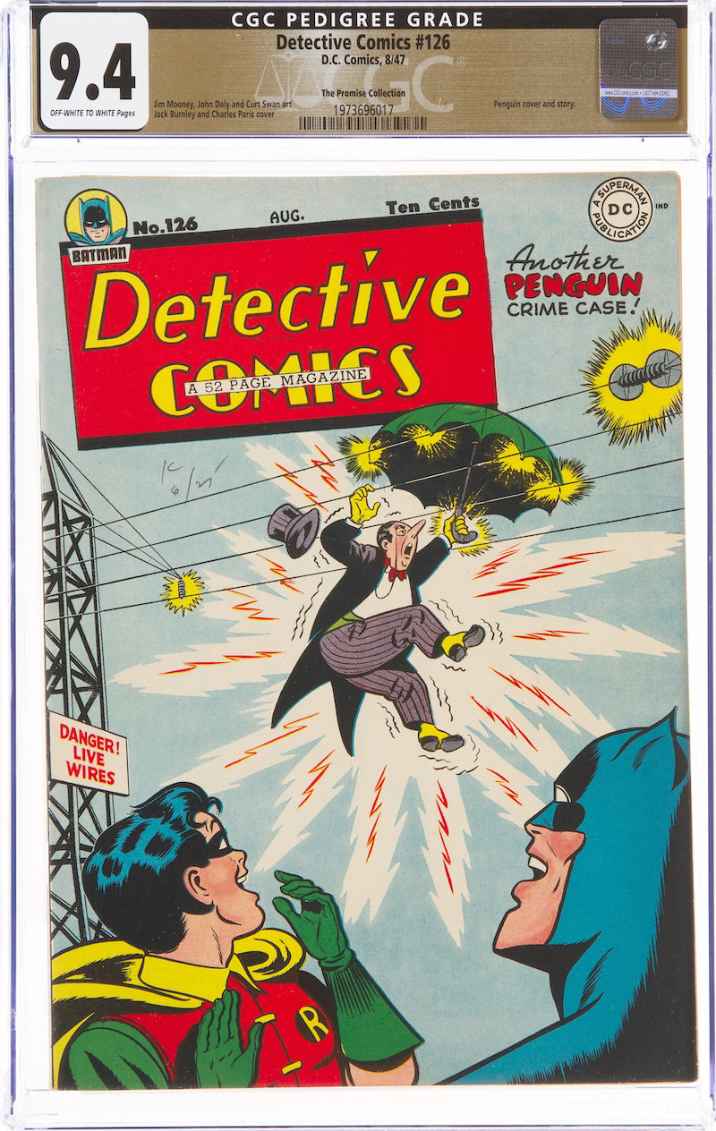 Detective Comics #126 The Promise Collection Pedigree (DC, 1947) CGC NM 9.4, $7,800.00
