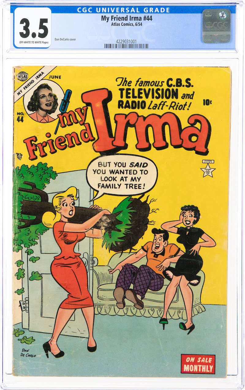 My Friend Irma #44 (Marvel, 1954) CGC VG- 3.5, $30.00