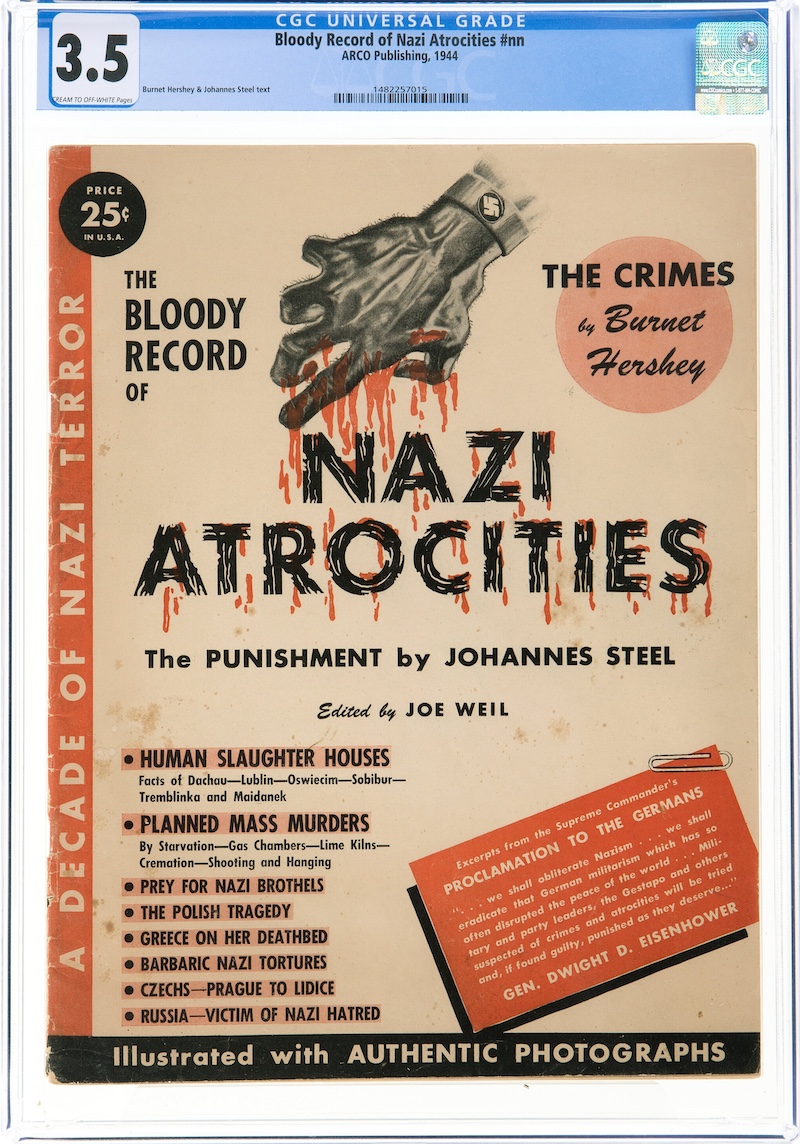 Bloody Record of Nazi Atrocities #nn (ARCO Publishing, 1944) CGC VG- 3.5, $552.00