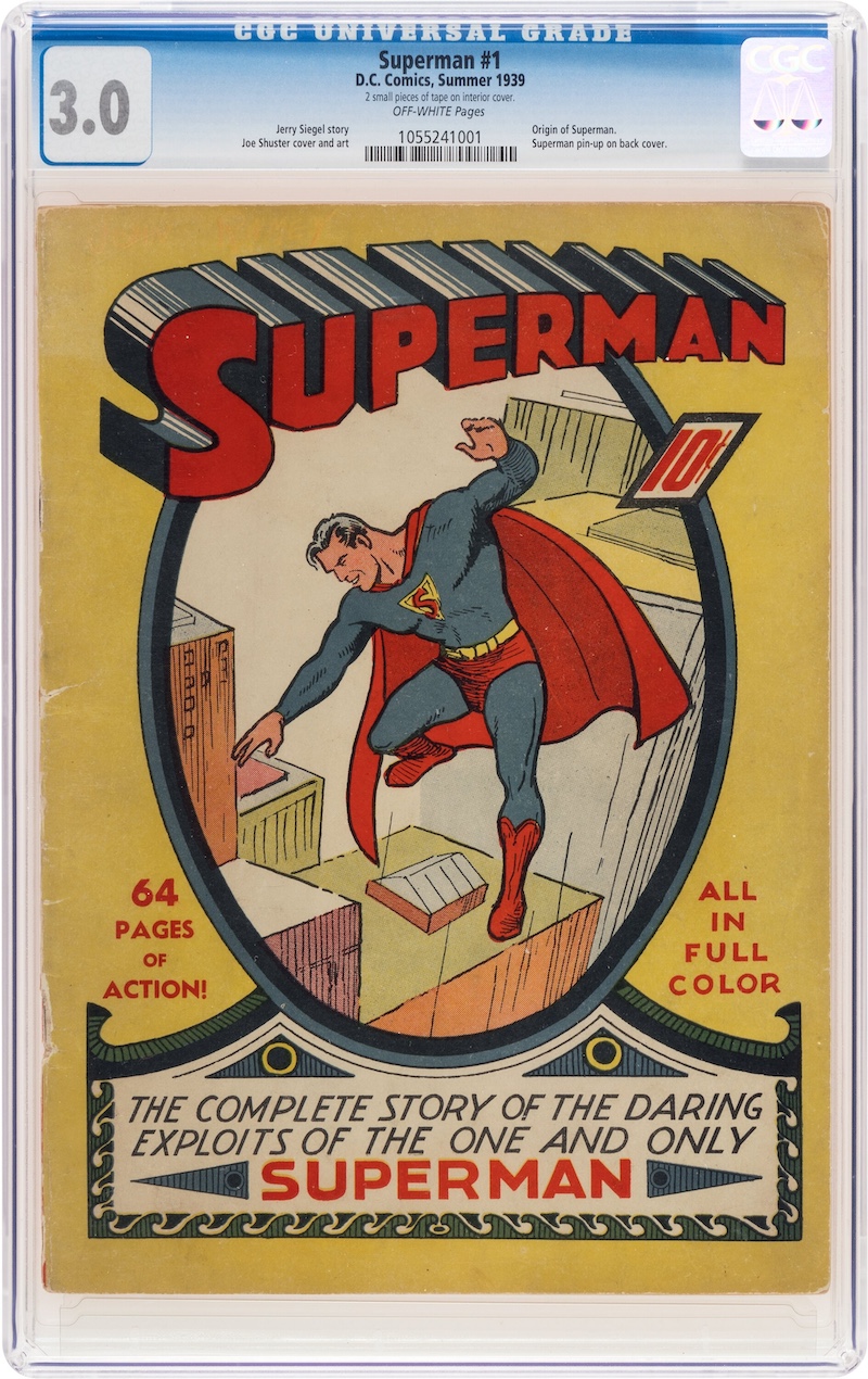 Superman #1 (DC, 1939) CGC GD/VG 3.0, $300,000.00