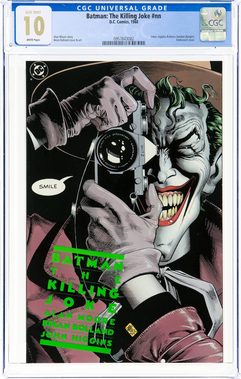Batman: The Killing Joke #nn (DC, 1988) CGC MT 10.0, $28,800.00