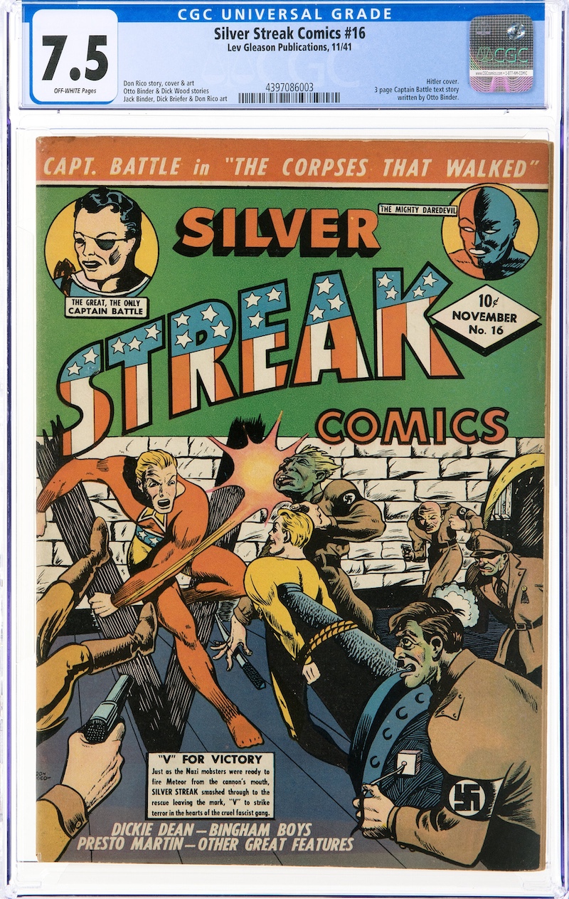 Silver Streak Comics #16 (Lev Gleason, 1941) CGC VF- 7.5, $20,400.00