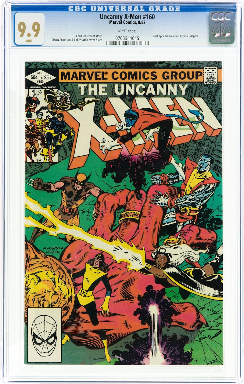 Uncanny X-Men #160 (Marvel, 1982) CGC MT 9.9, $4,560.00