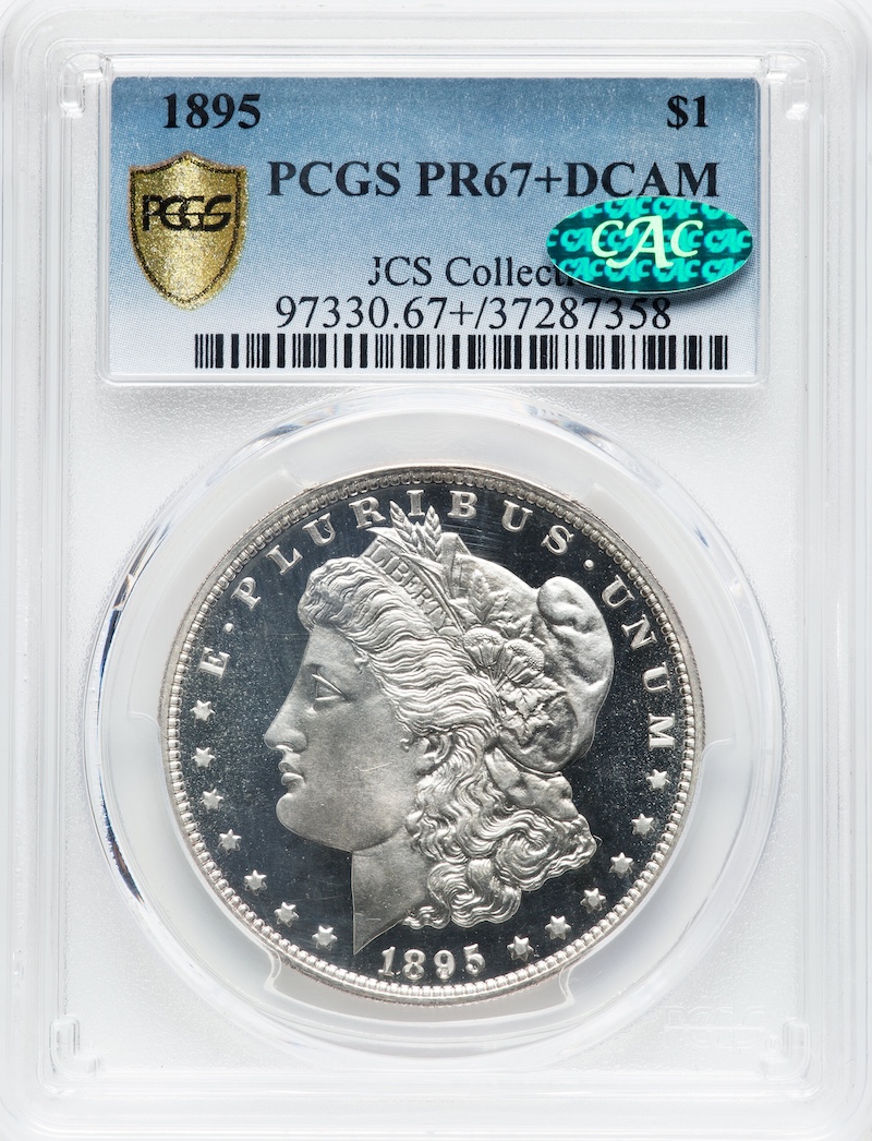 1895 Morgan Dollar PCGS PR-67+ Deep Cameo, $324,000.00