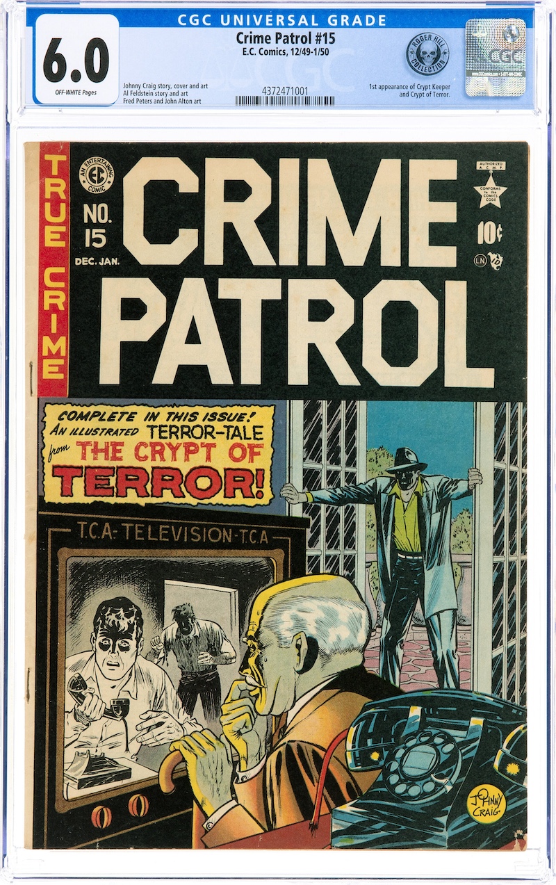 Crime Patrol #15 (EC, 1950) CGC FN 6.0, $28,800.00