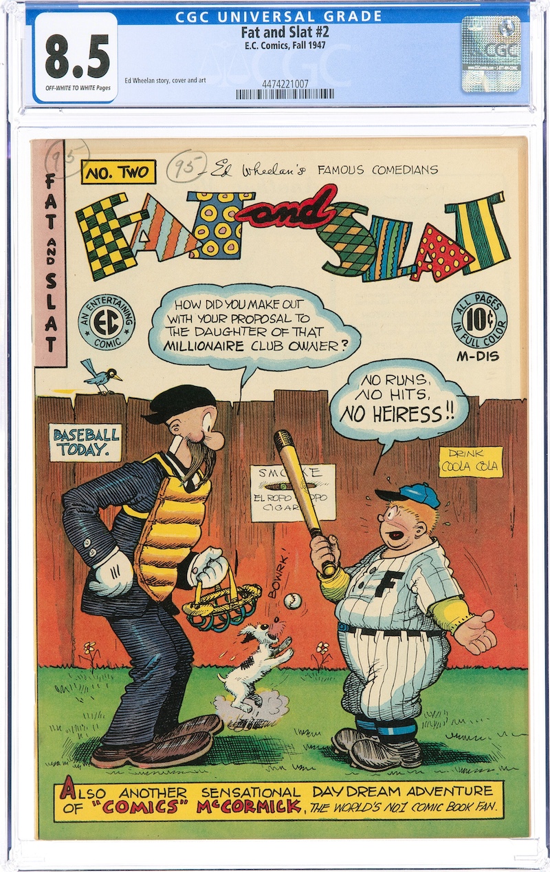 Fat and Slat #2 (EC, 1947) CGC VF+ 8.5, $1,560.00