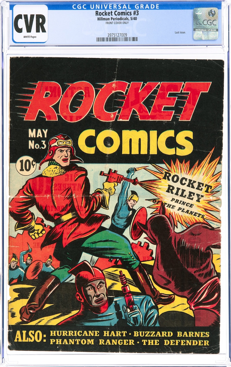 Rocket Comics #3 (Hillman Publications, 1940) CGC PR 0.1, $169.00