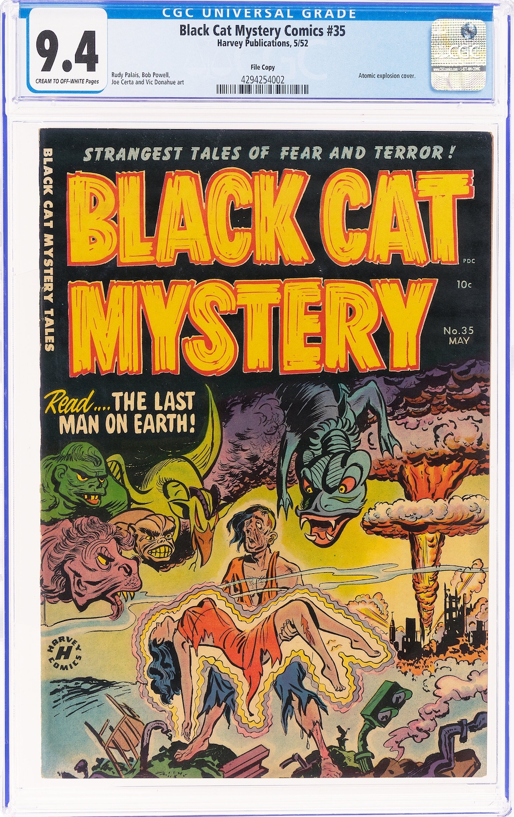 SBlack Cat Mystery #35 (Harvey, 1952) CGC NM 9.4, $2,040.00