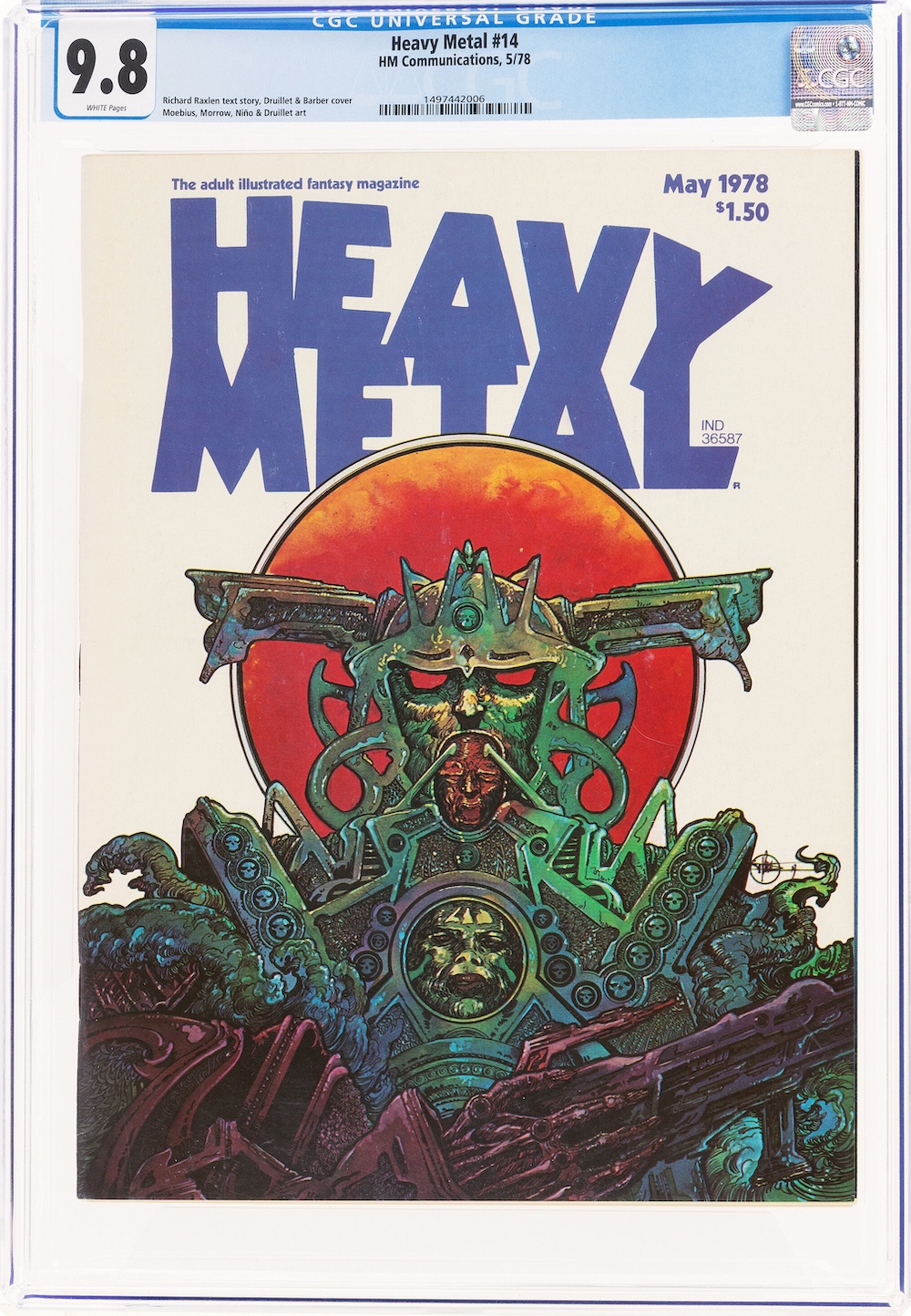 Heavy Metal #14 (HM Communications, 1978) CGC NM/MT 9.8, $1,680.00