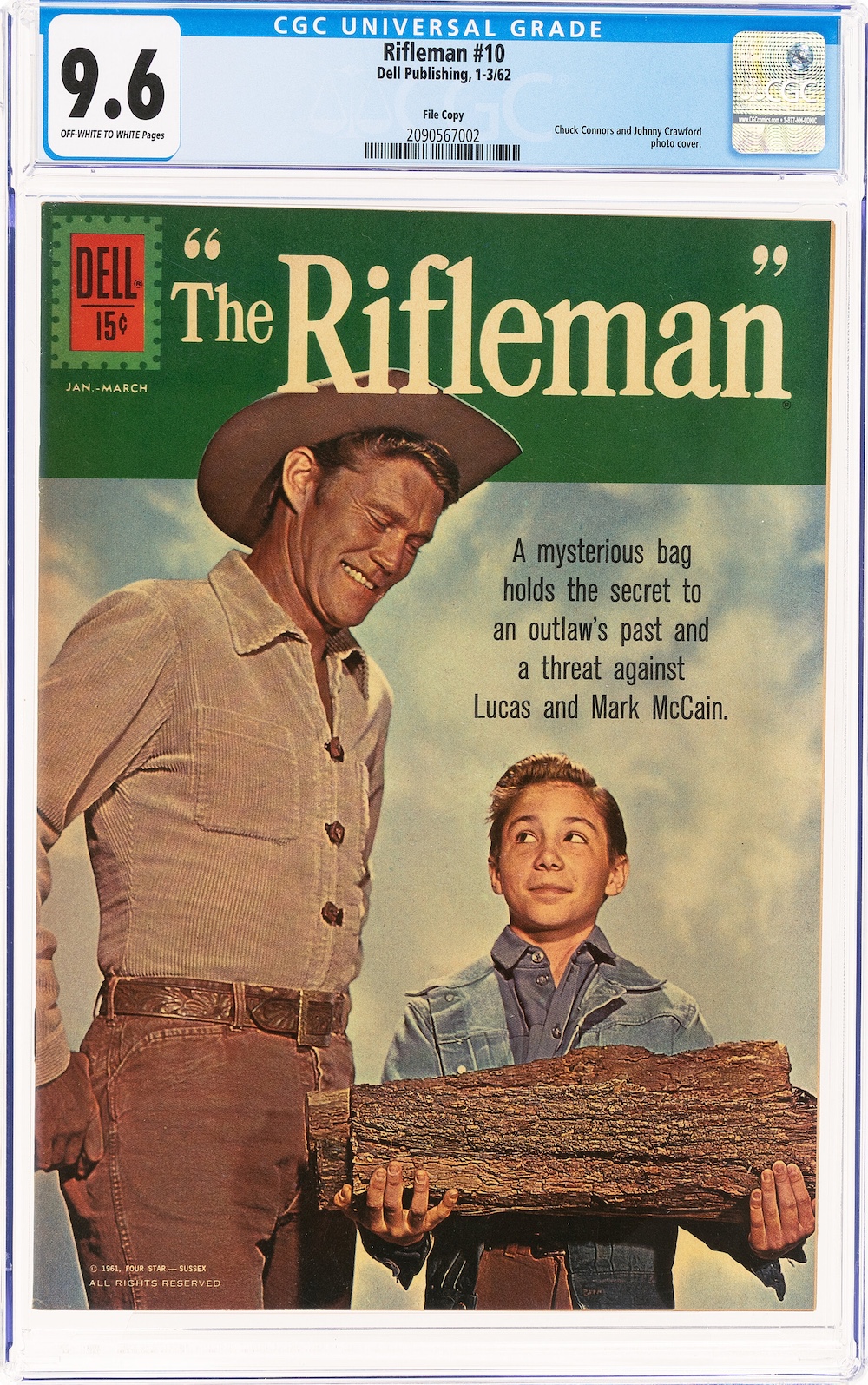 The Rifleman #10 File Copy (Dell, 1962) CGC NM+ 9.6, $4,392.00