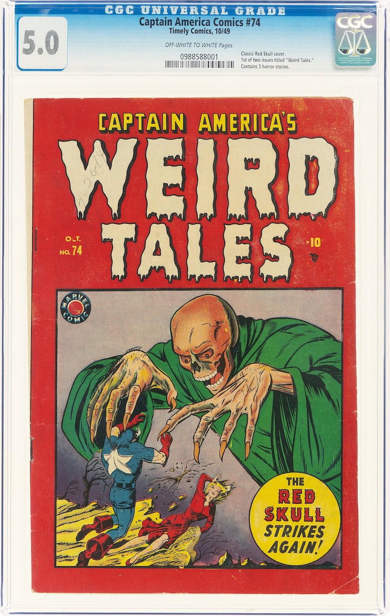Captain America Comics #74 (Timely, 1949) CGC VG/FN 5.0, $29,280.00
