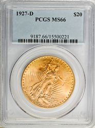 Double Eagles ($20.00 Gold Pieces), Saint-Gaudens 1927D