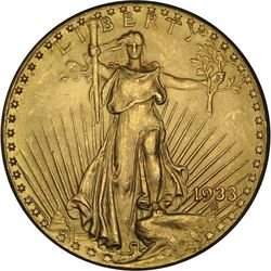 1. Double Eagles ($20.00 Gold Pieces), Saint-Gaudens 1933