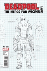 Deadpool & The Mercs For Money #3 Hawthorne 1:20 Design Variant (2016 - 2016) Comic Book Value